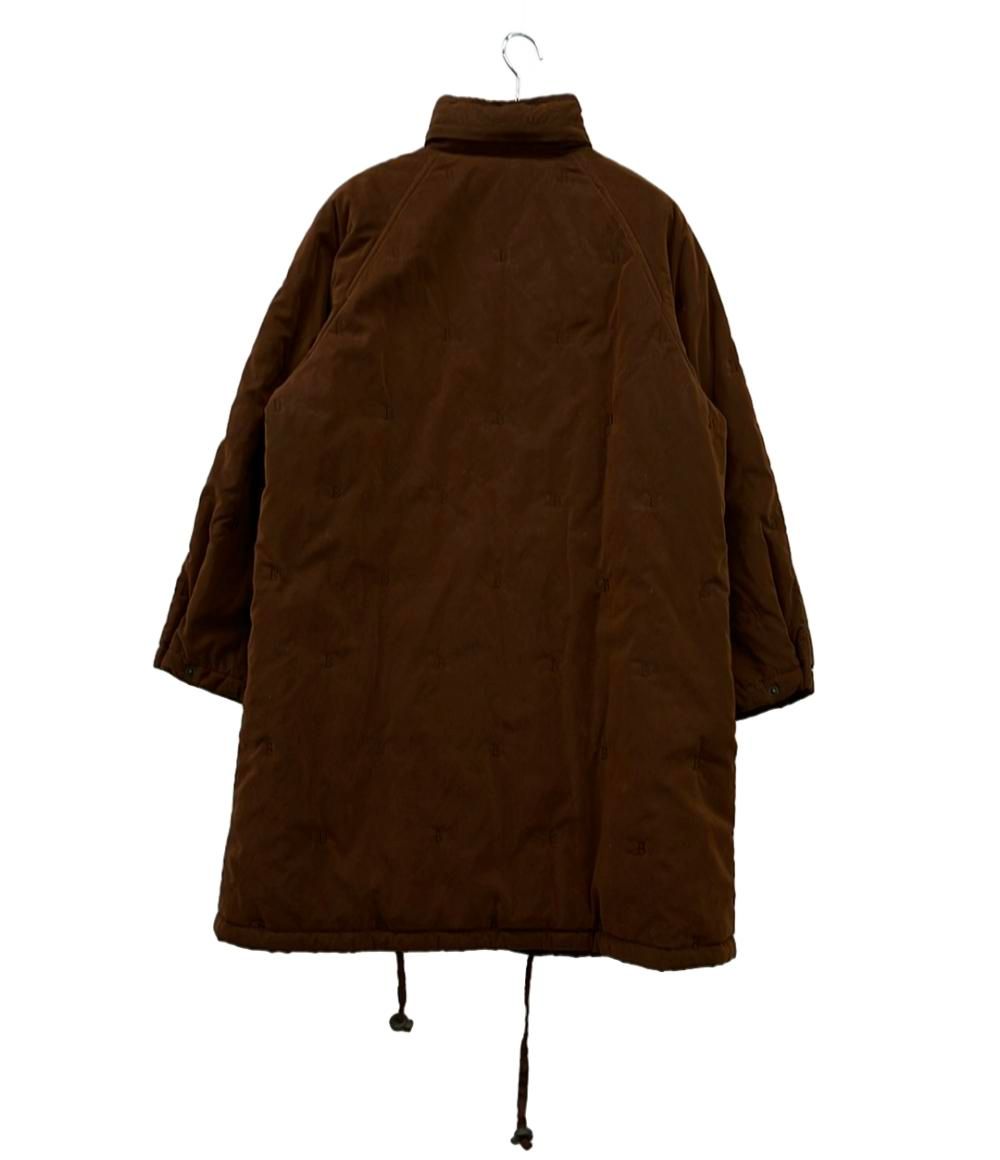 バーバリーズ 中綿コート 刺繍ロゴ フード付き インポート ブラウン FDA 57-502-50 レディース SIZE 7 AR S Burberrys