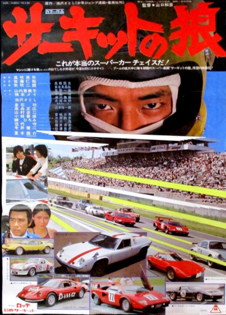 東映 劇場用 サーキットの狼 B2ポスター