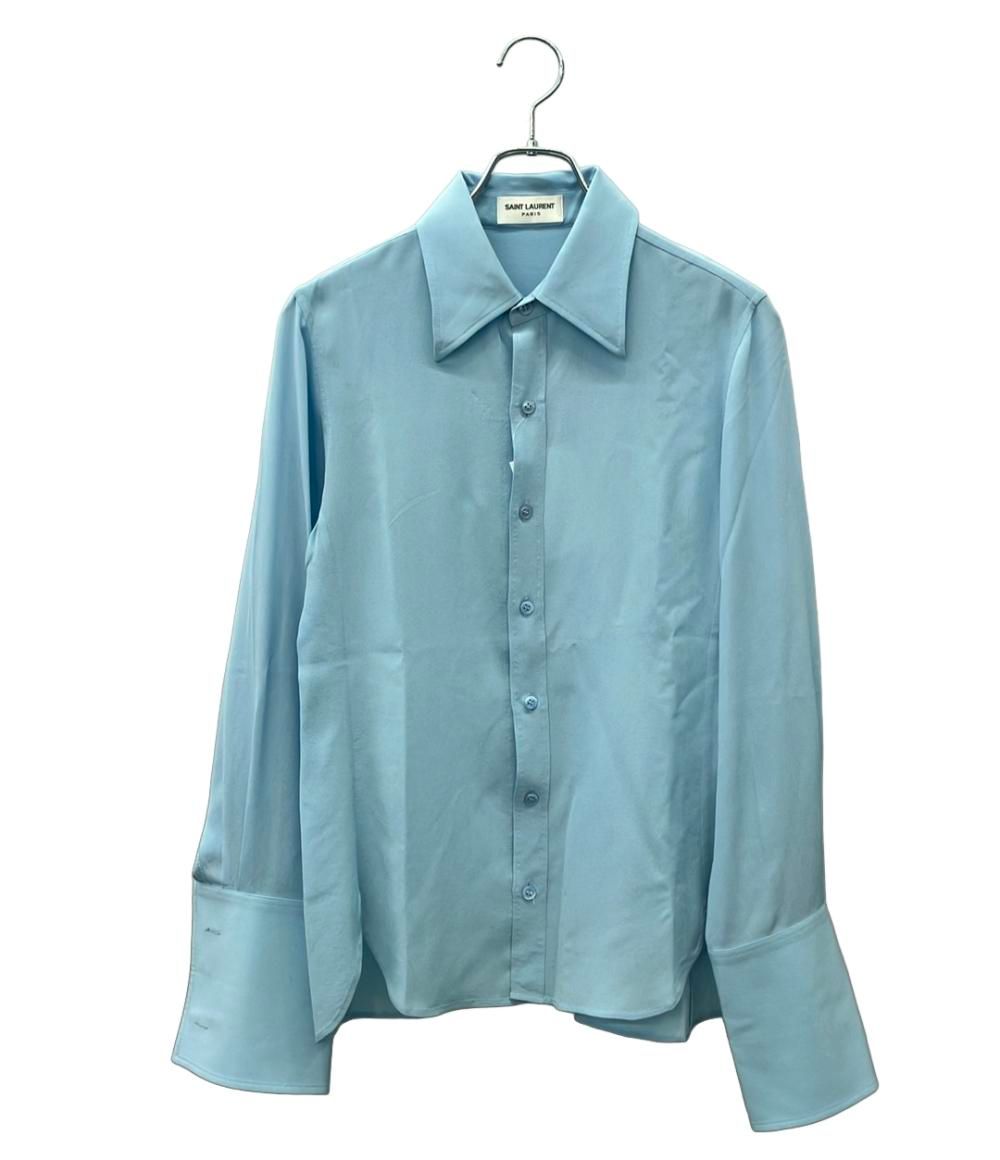 サンローラン 長袖 シルクシャツ メンズ SIZE 36 SAINT LAURENT