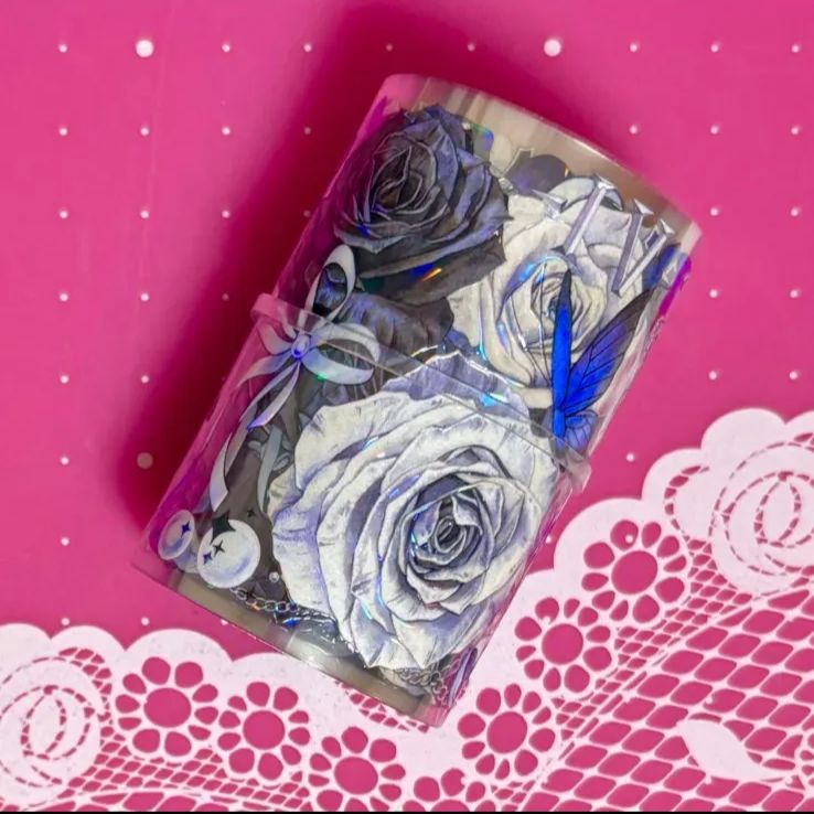 788 贝壳光 6cm×4m 半端巻き 纯白祷告 海外マスキングテープ 海外