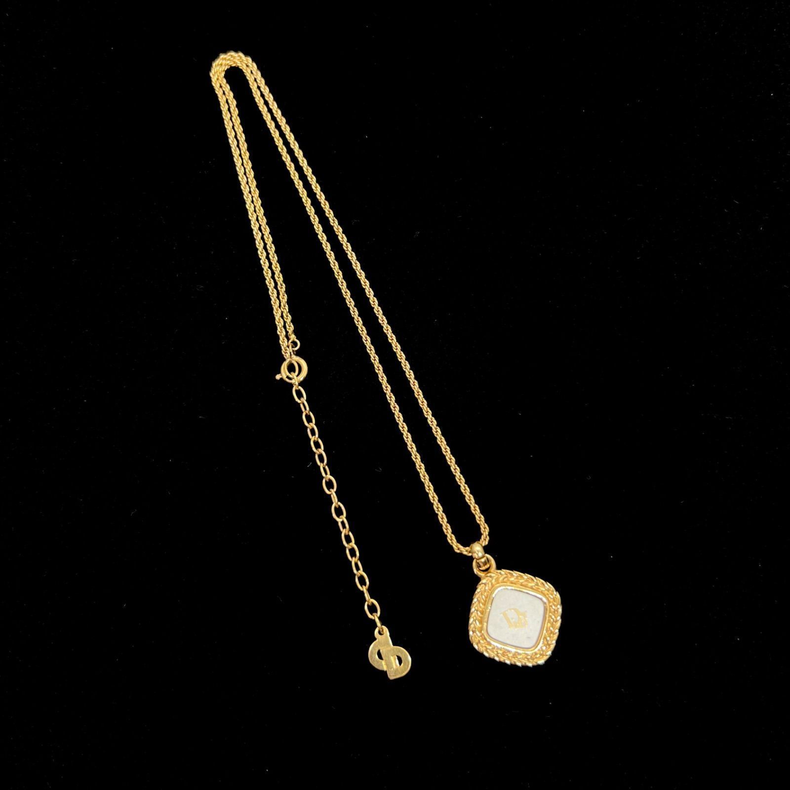 美品☆ Christian Dior クリスチャン ディオール ネックレス ゴールド