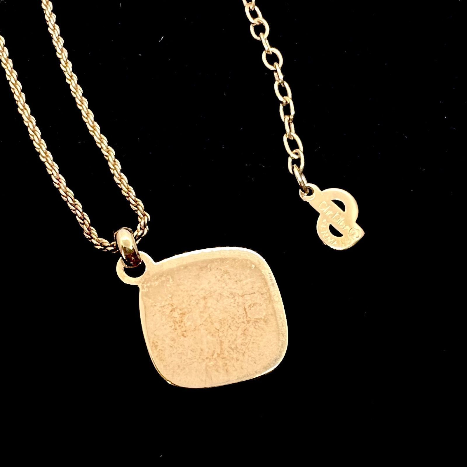 美品☆ Christian Dior クリスチャン ディオール ネックレス ゴールド