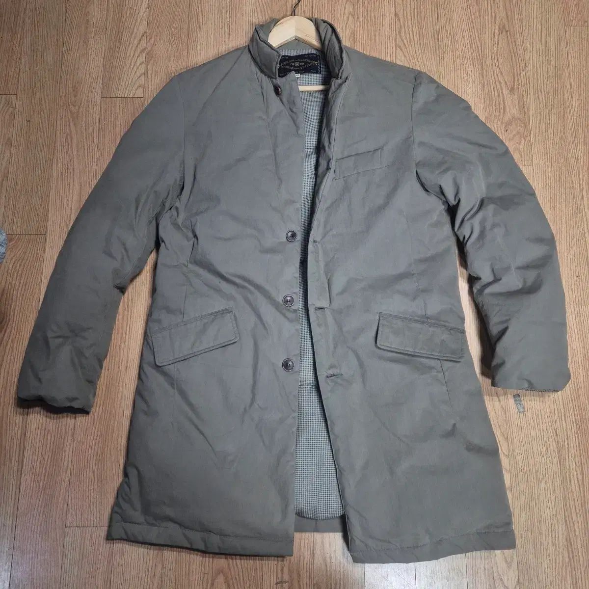 rare 輸入生地 スキニースタイル 麻 オーダーメイドスーツ キルティング ロング コート