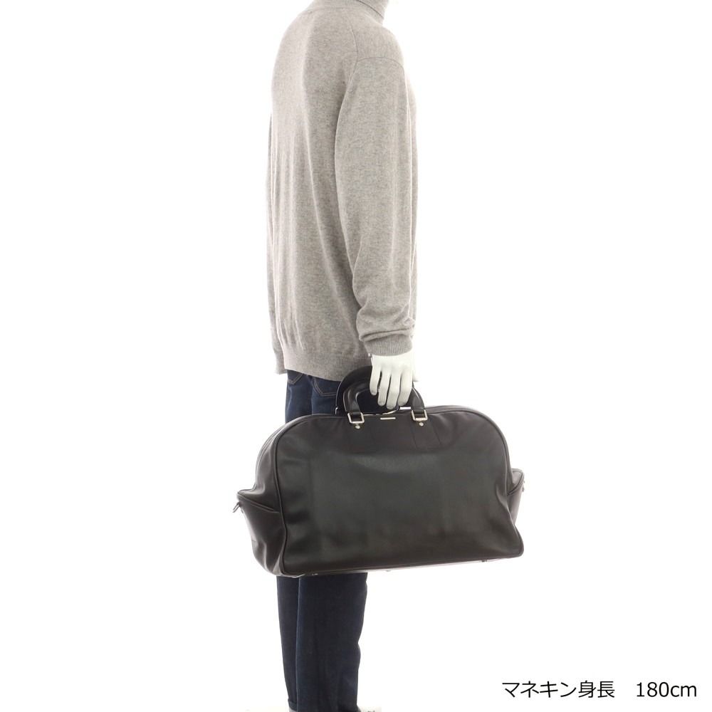 エルメネジルドゼニア 注文 Ermenegildo Zegna レザー ボストンバッグ