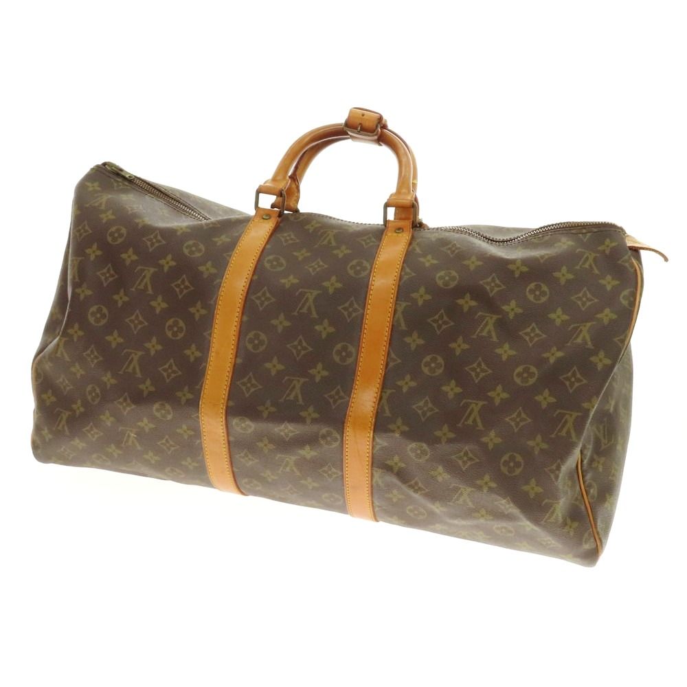 ルイ ヴィトン LOUIS VUITTON モノグラム キーポル55 ボストンバッグ ブラウン WxH 30 xD 24 5 メンズ