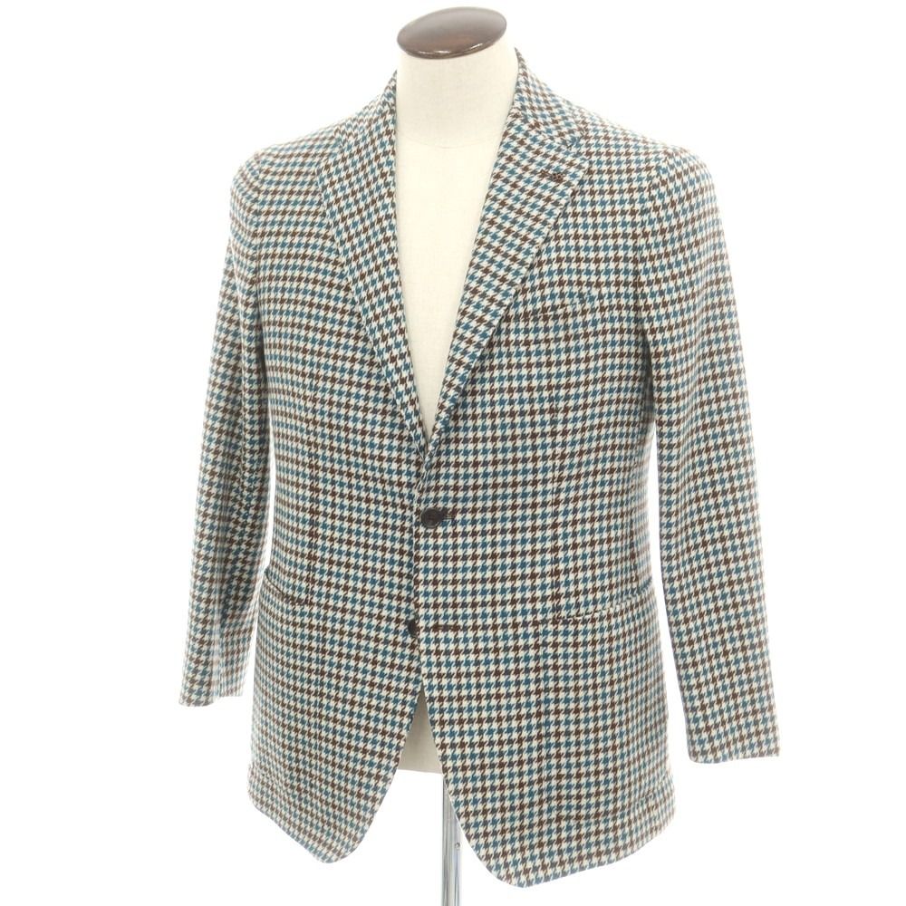 未使用級　TAGLIATORE テーラードジャケット　2B チェック　ラペルピン 3090060970655516_01_3844w.jpeg