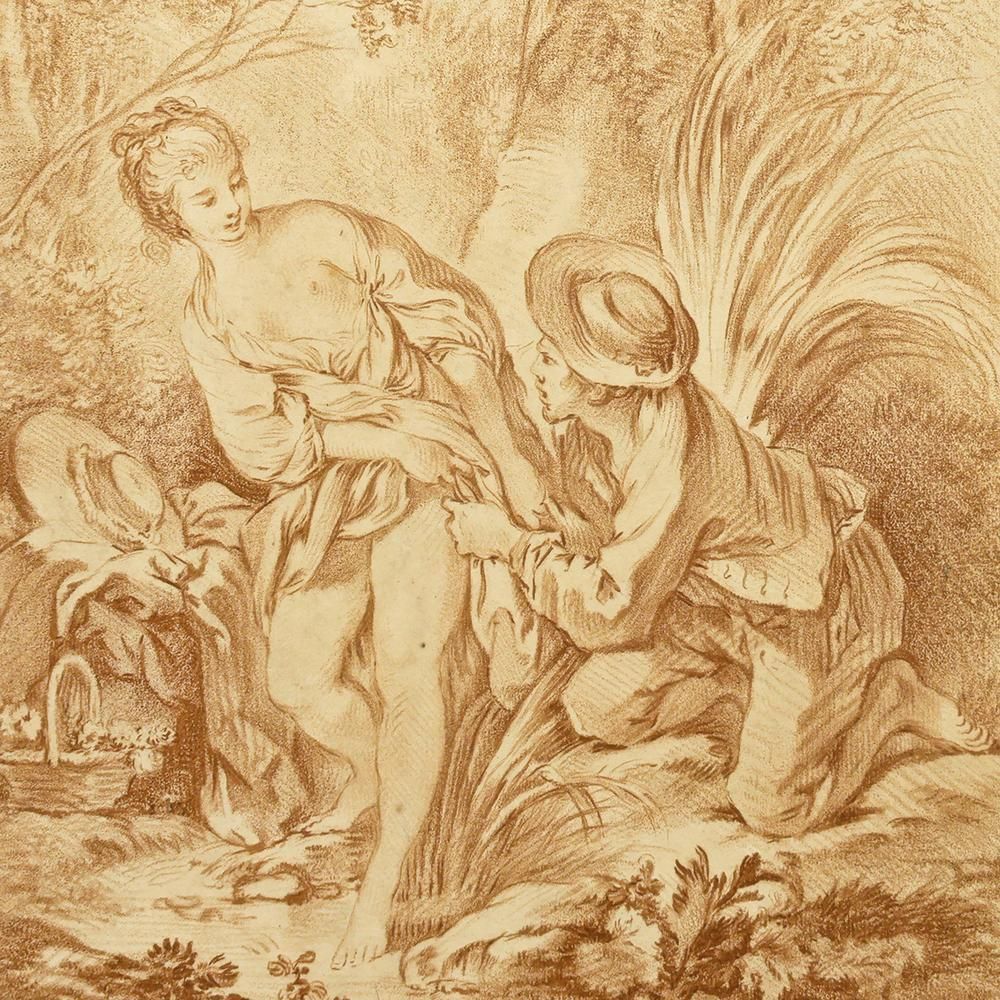 リトグラフ 驚きのバスタイム