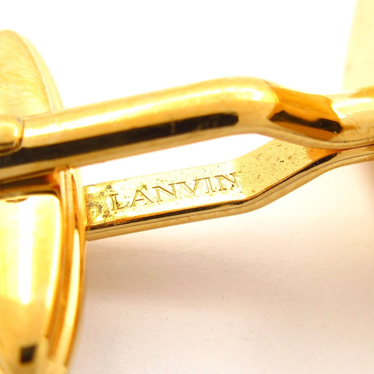  LANVIN ランバン カフス - ブルー×ゴールド その他 小物