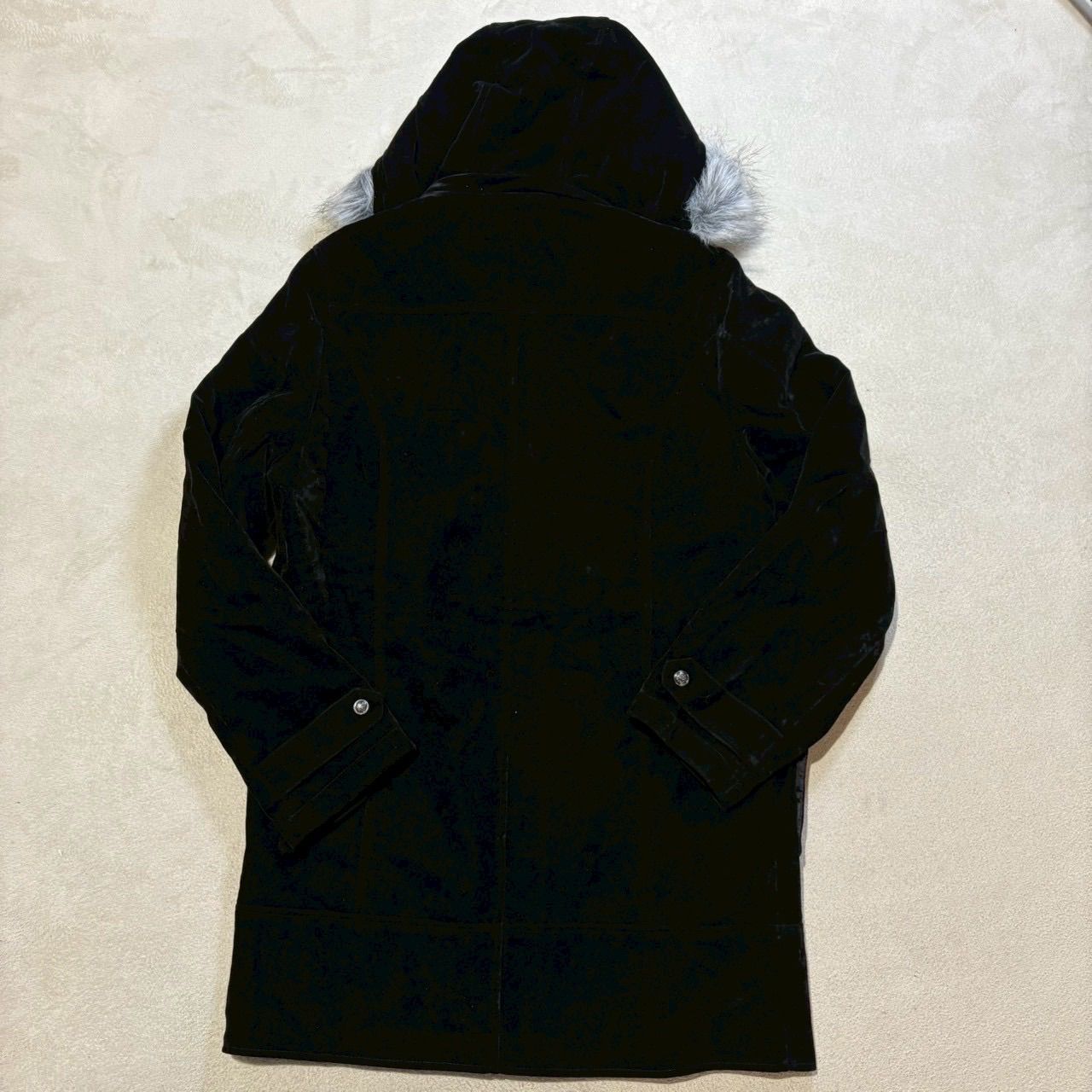 レア】GWANNER (グワナー) ベロアモッズコート ファー付きロングコート