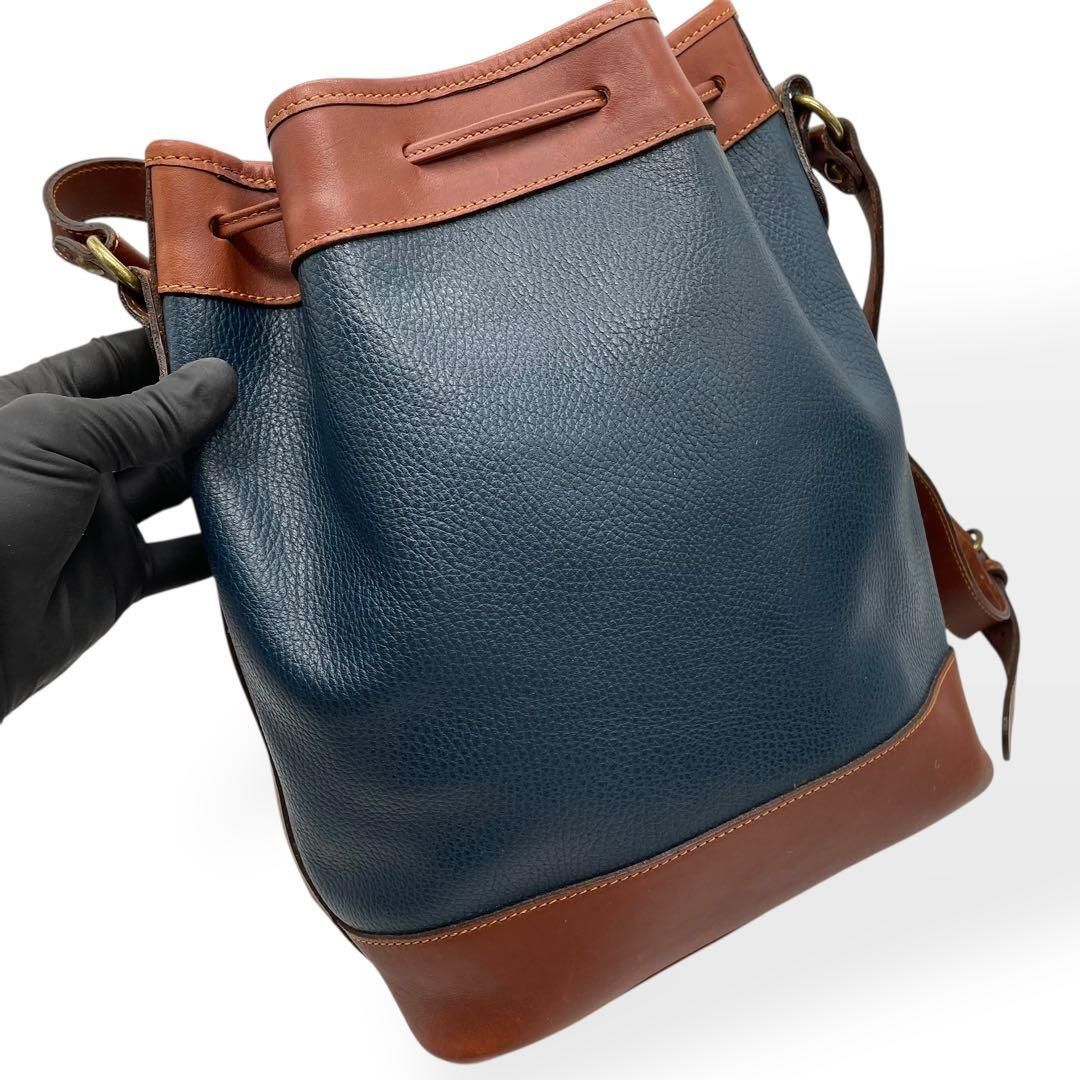 極美品 希少 COACH オールドコーチ ショルダーバッグ 巾着 USA製