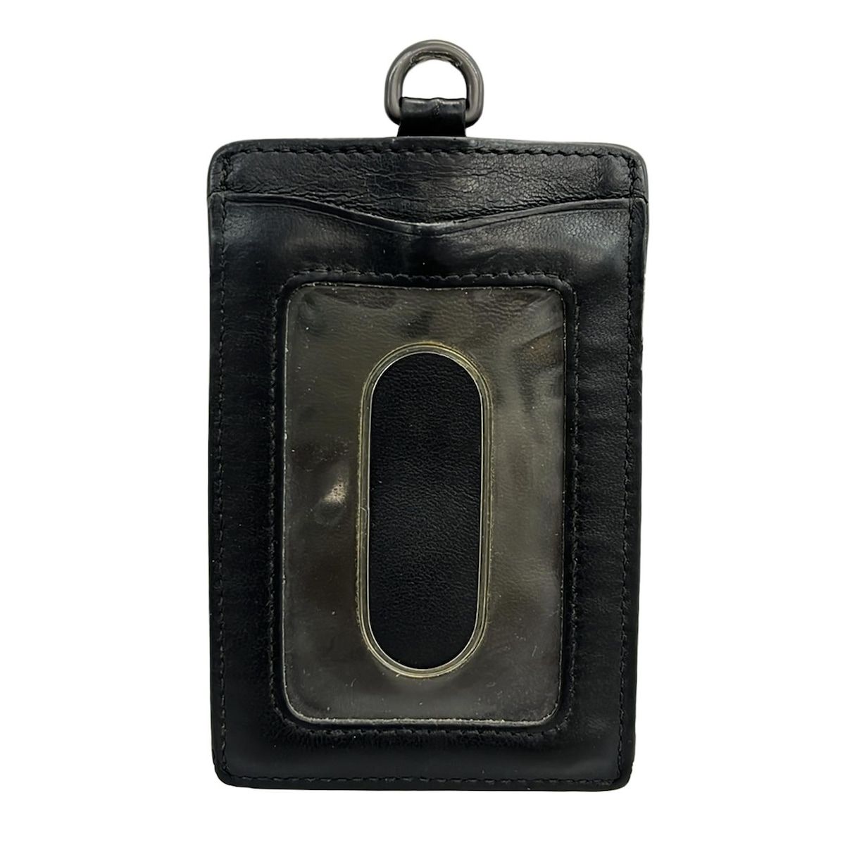 T氏　Bottega Veneta イントレチャートパスケースレザー BOTTEGA VENETA(ボッテガヴェネタ) パスケース イントレチャート 黒