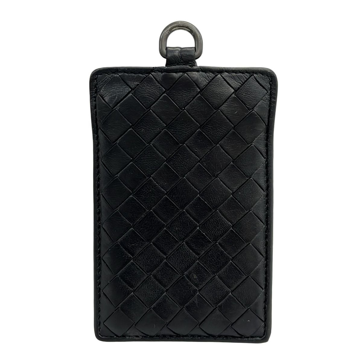 BOTTEGA VENETA ボッテガヴェネタ パスケース イントレチャート 黒 レザー