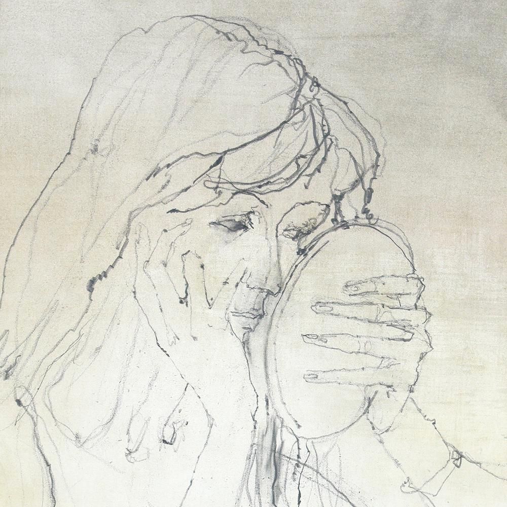 真作】【WISH】ジャン・ジャンセン Jean Jansem「年頃の娘」水彩