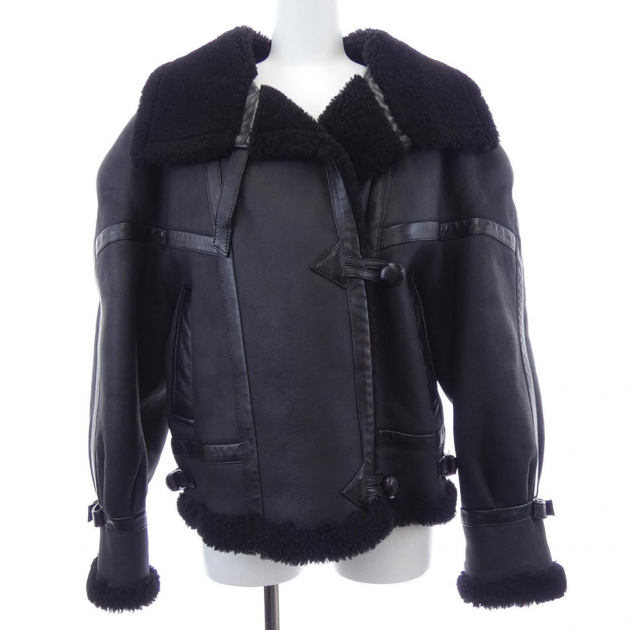 サンローラン SAINT LAURENT AVIATOR JACKET 755790 YCLZ 2 ムートンジャケット