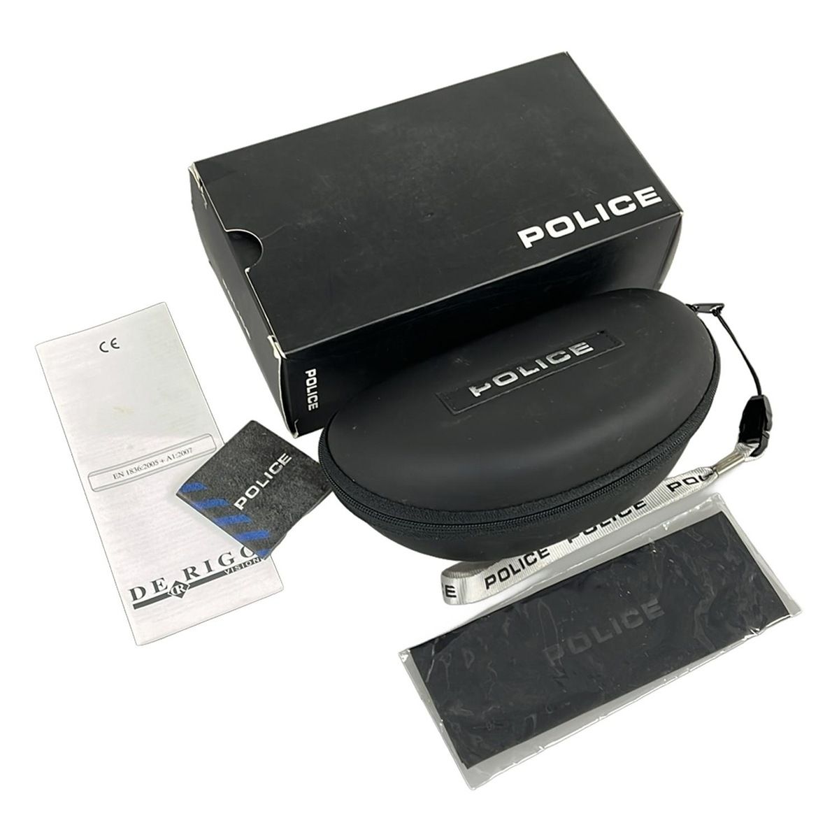  POLICE ポリス サングラス S 1895 G 黒×ブルー サングラス 小物