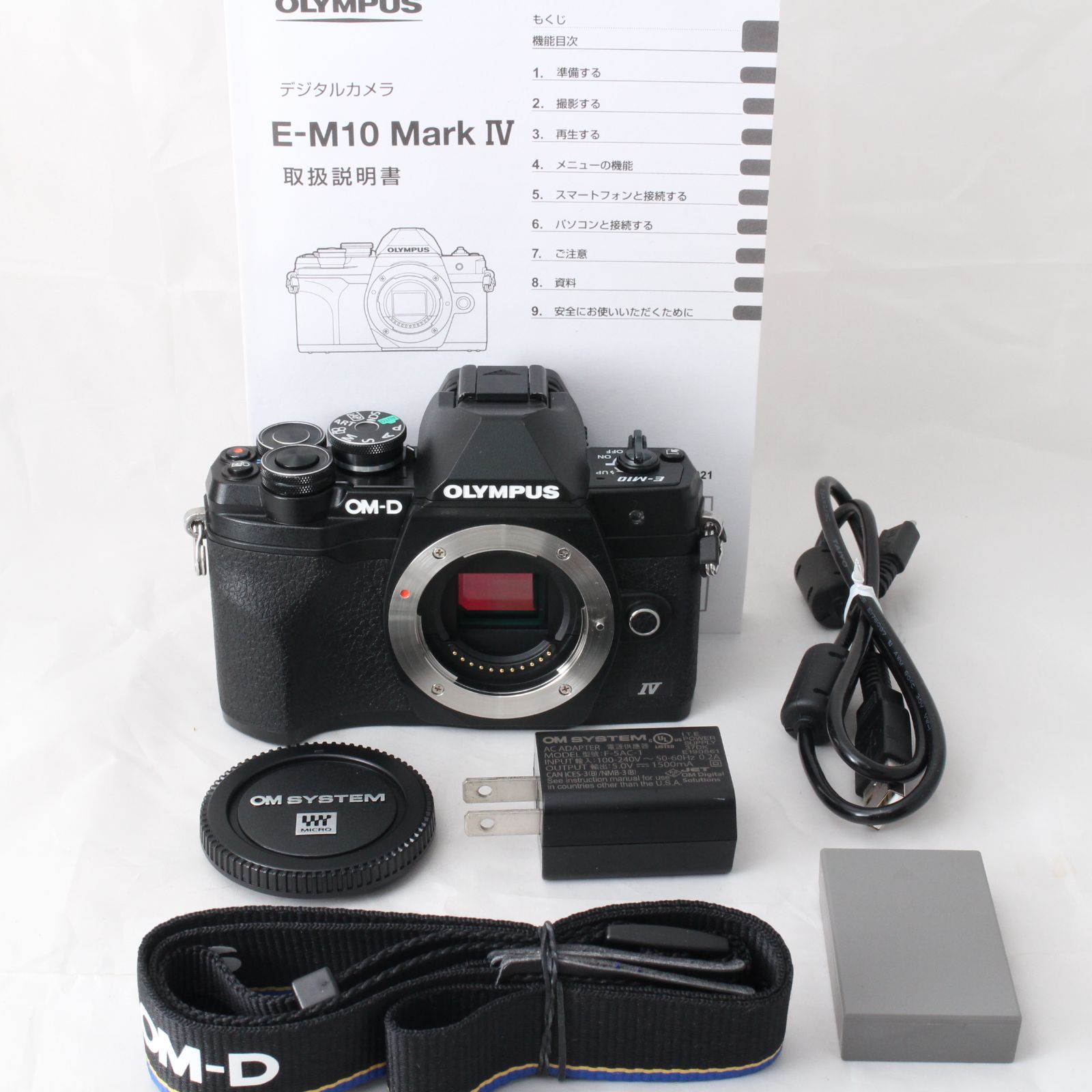 ショット数2440 OLYMPUS ミラーレス一眼カメラ OM D E M 10 MarkIV ボディ ブラック オリンパス マイクロフォーサーズ 4460