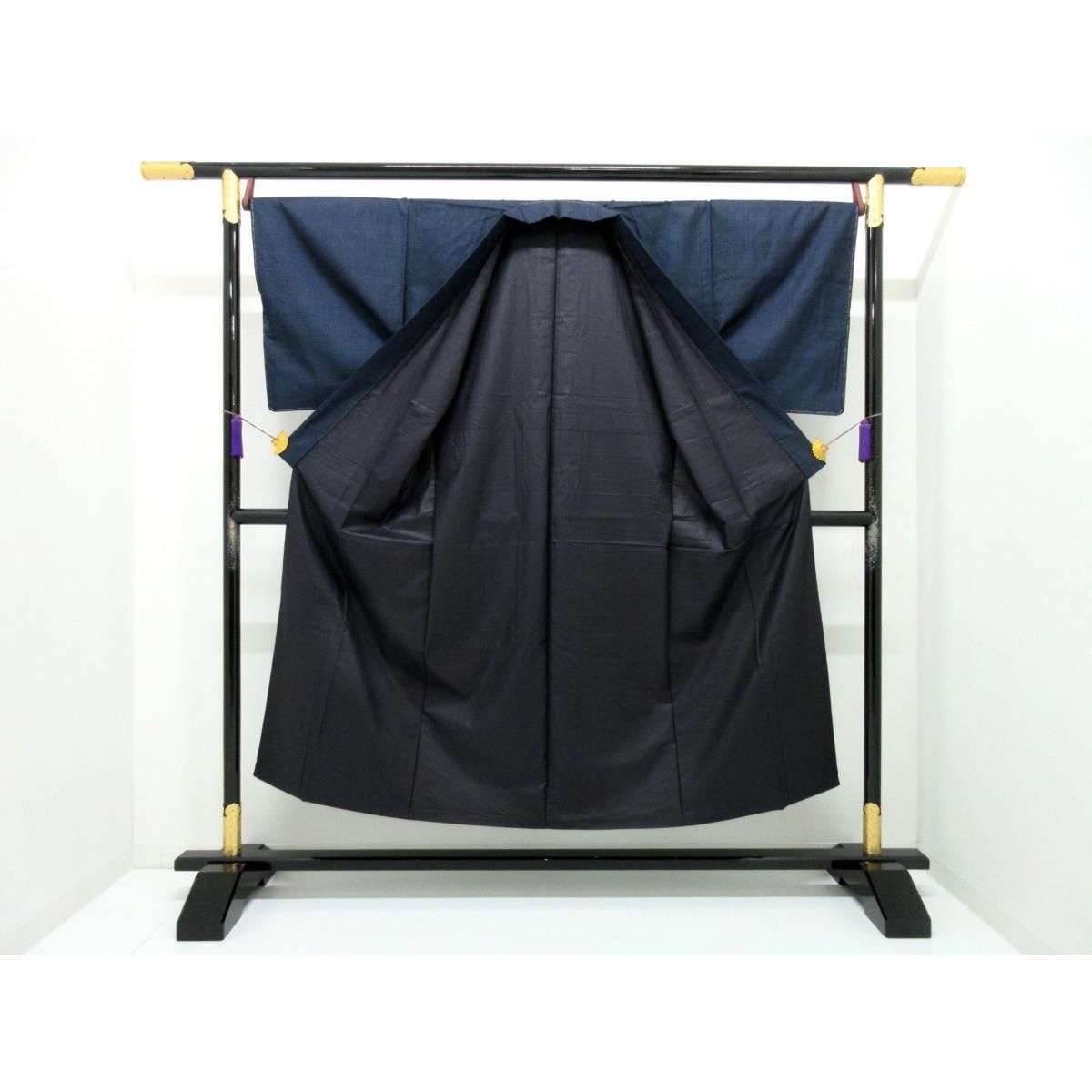 男物 証紙付１００山 きもの 羽織２点セット 本場奄美大島紬