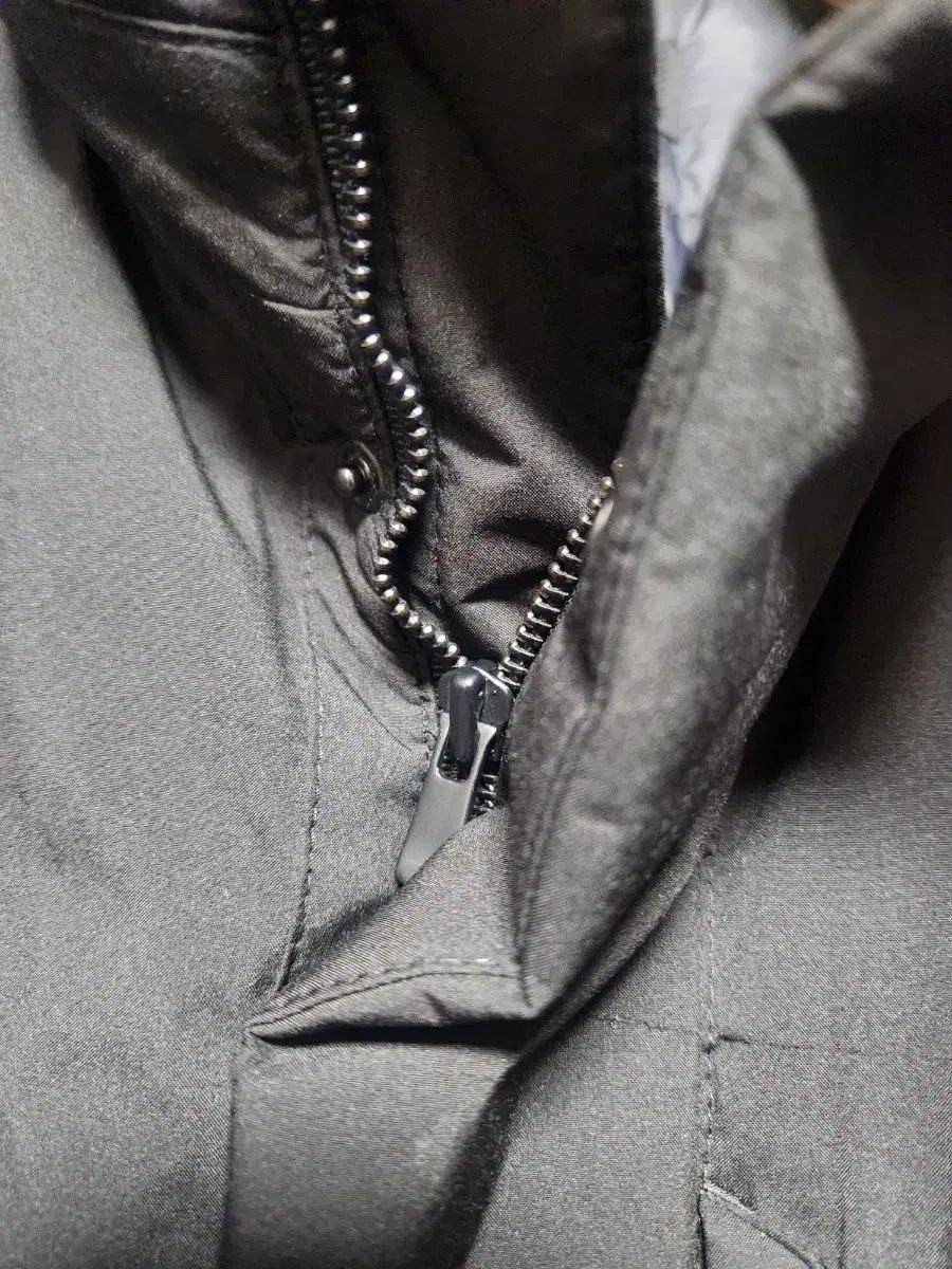 ZIOZIA メンズ ブラック ダウン コート 110 パーカー 無地デザイン