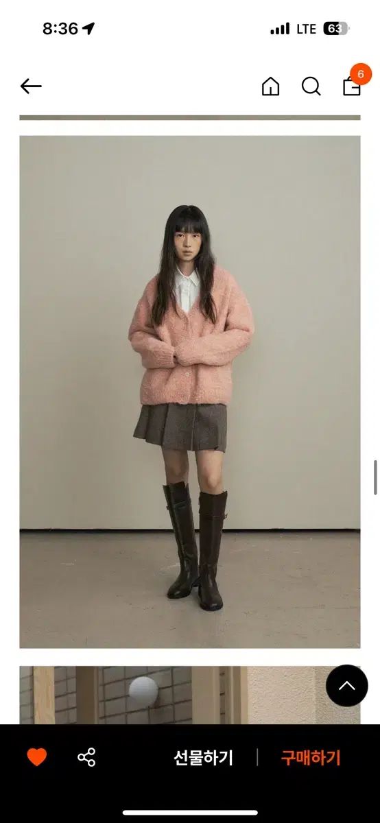 リングソウル ウール プリーツ スカート ブラウン s