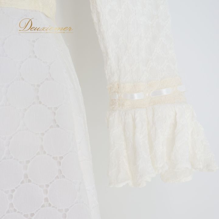 フラメンコ 衣装 ツーピース セットアップ 白 アイボリー ボランテ