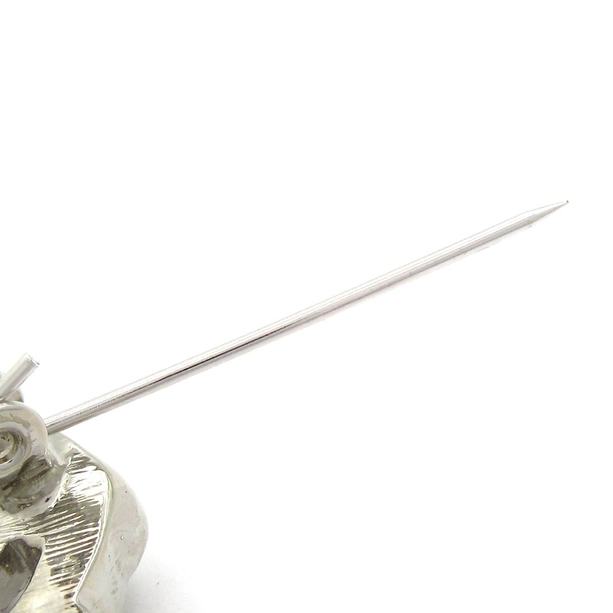 シルバー×白 フラワー