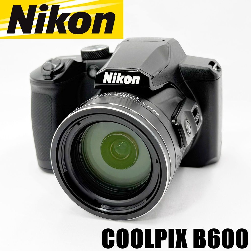 美品】ニコン Nikon COOLPIX B600 ブラック コンデジ カメラ 中古