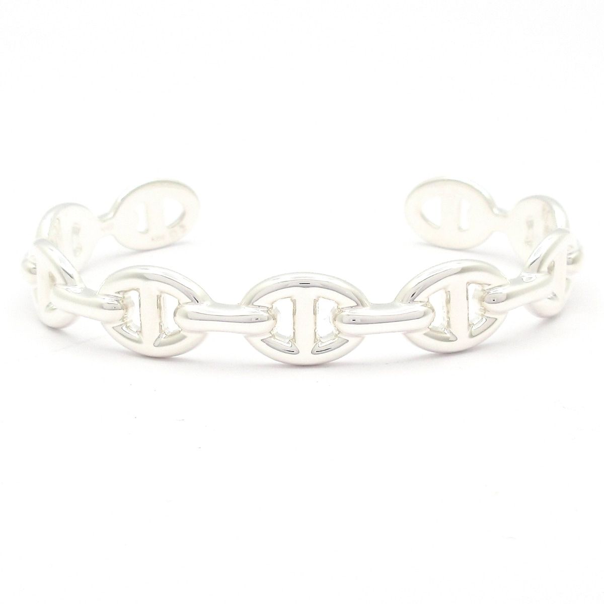 HERMES エルメス バングル SH シェーヌダンクル アンシェネ シルバー