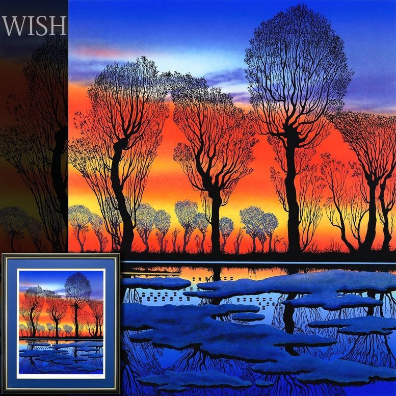 真作】【WISH】近藤薫「望郷」シルクスクリーン 約15号 大作 直筆