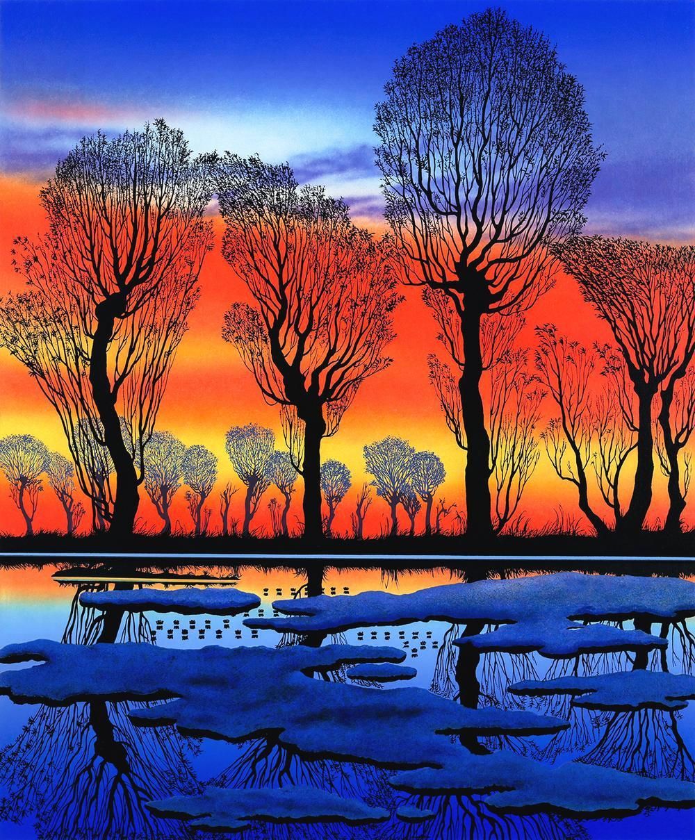 真作】【WISH】近藤薫「望郷」シルクスクリーン 約15号 大作 直筆