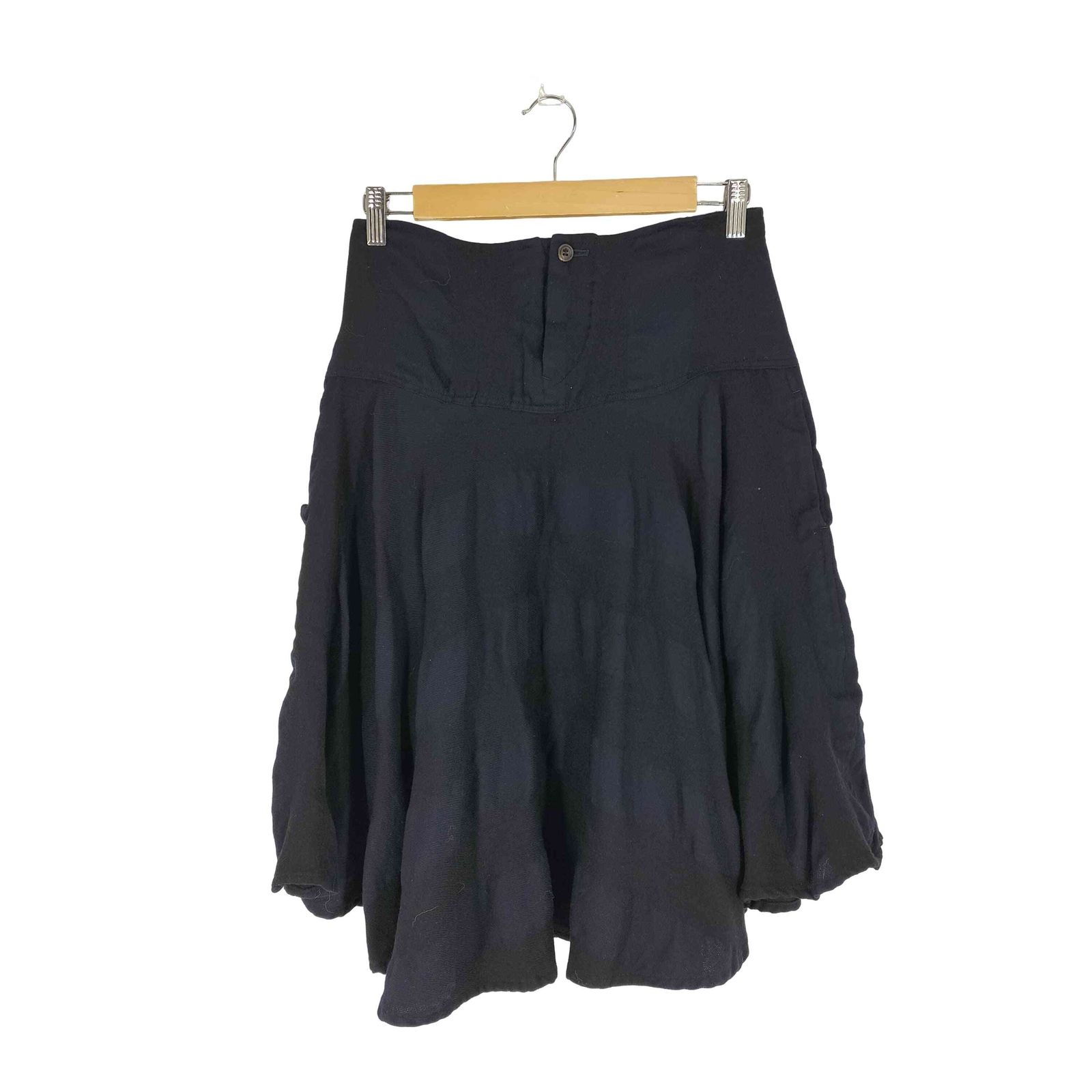 ワイズレッドレーベル Ys Red Label 総柄 バックプリーツ ウールスカート レディース JPN 2