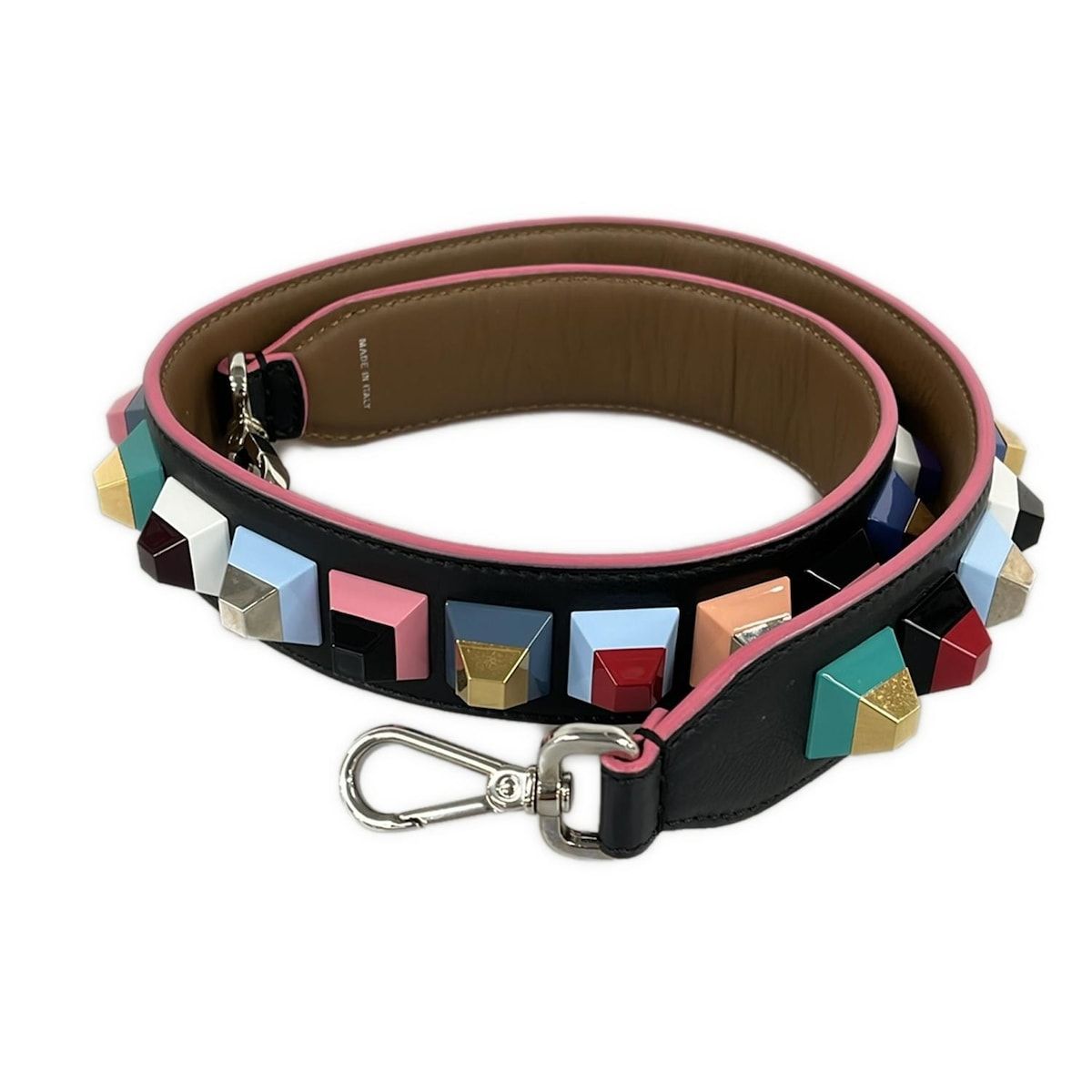 FENDI(フェンディ) ショルダーストラップ美品 ストラップユー 黒