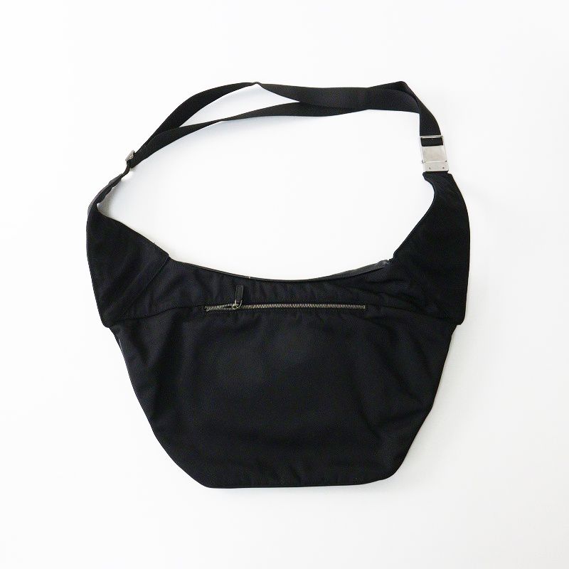 Archives GUCCI by Tom Ford Leather canvas combi body bag ｜Black 