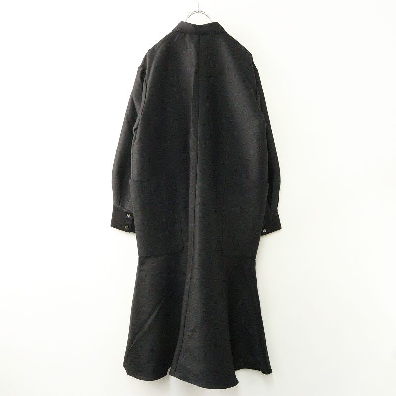 テンハンドクラフテッドモダン TENNE MODERN mermaid dress ウールシルク マーメイドドレス F ブラック