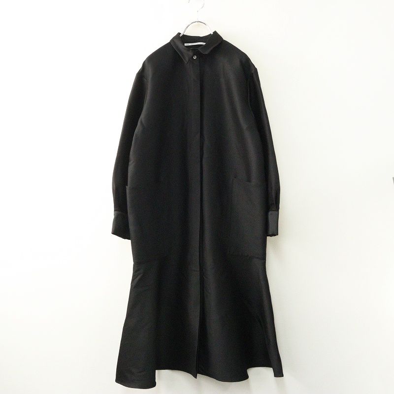 テンハンドクラフテッドモダン TENNE MODERN mermaid dress ウールシルク マーメイドドレス F ブラック