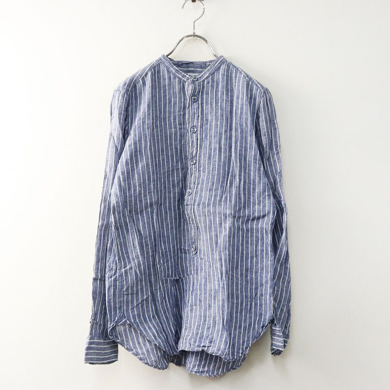 オールドマンズテーラー R&D.M.Co- リネンバンドカラープルオーバー