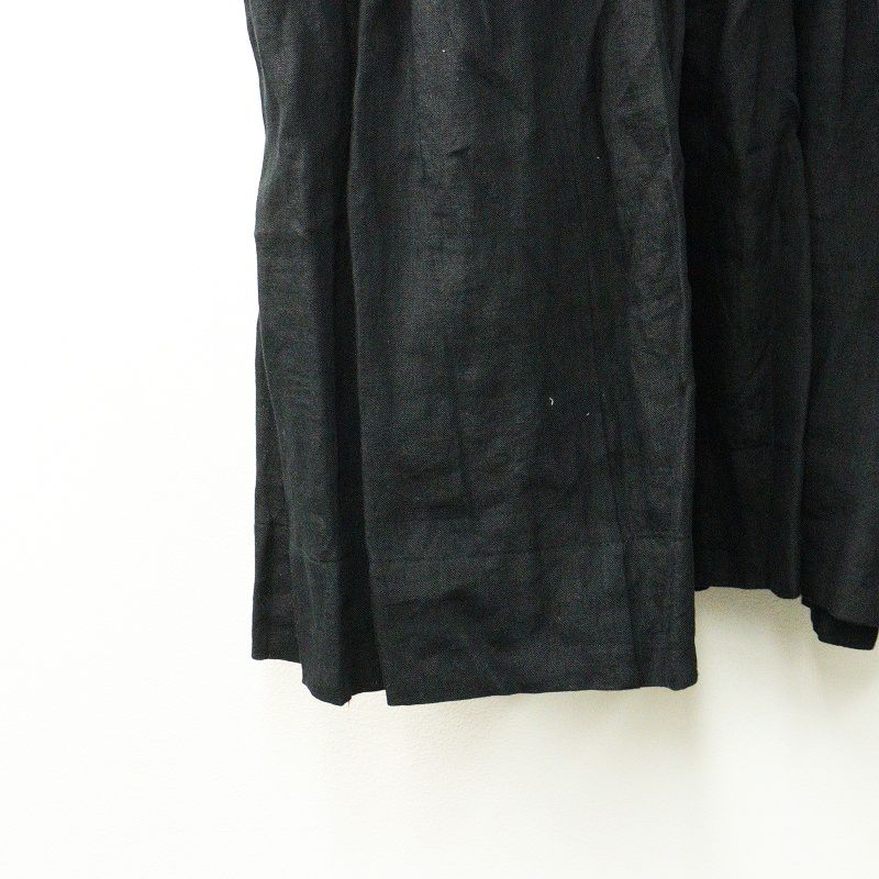  マンズテーラー R D M Co リネンシャツドレス ブラック┃黒 ギャザーワンピース 麻 その他 その他