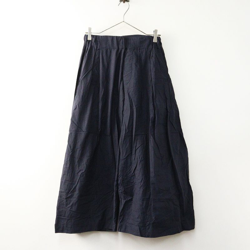 マンズテーラー R D M Co コットンシルクワイドパンツ 濃ネイビー系┃ガウチョ キュロット