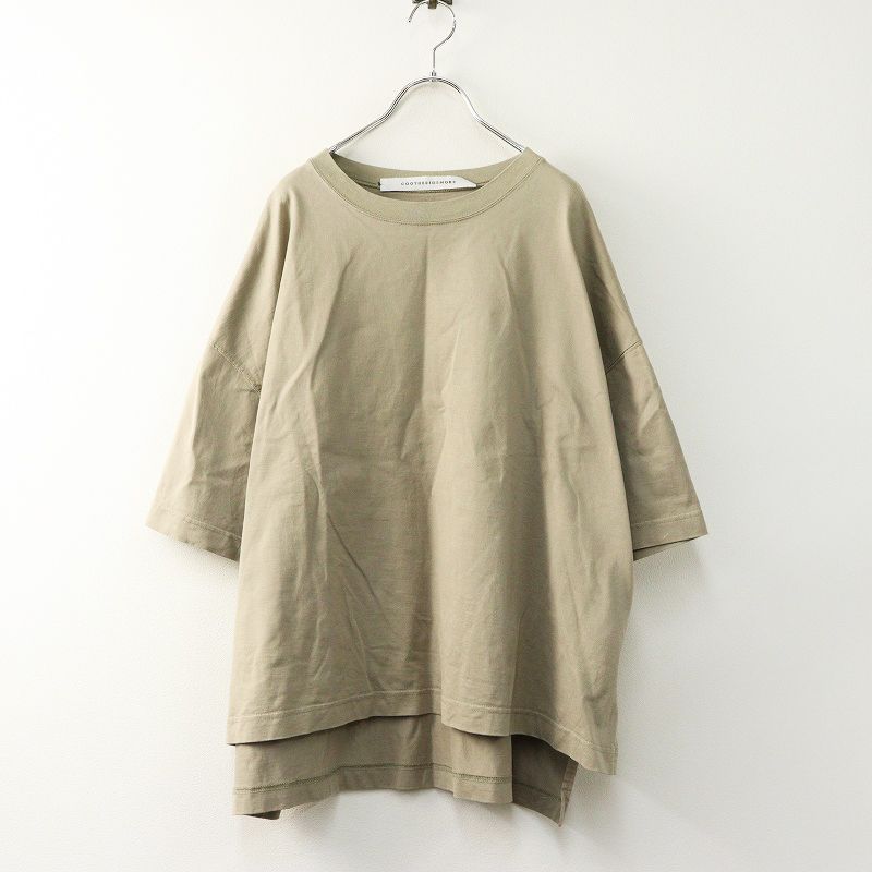 コグザビッグスモーク COG THE BIG SMOKE JEMMA T SHIRT フ Tシャツ ベージュ┃トップス TEE