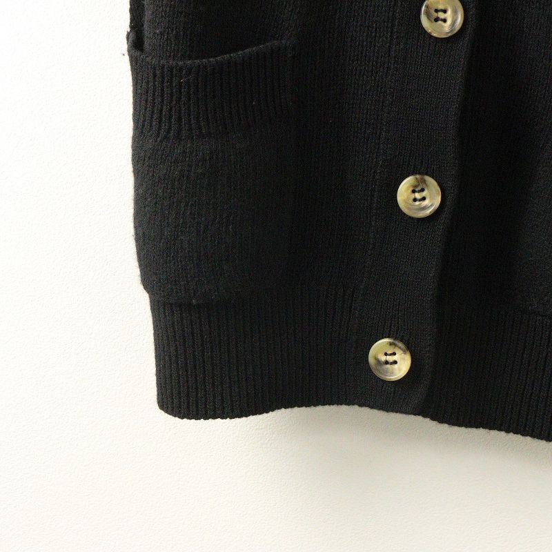 VALENTINO ヴァレンティノ　ウール　カーディガン　ブラック　ロゴ VALENTINO ヴァレンティノ ウール カーディガン ブラック ロゴ