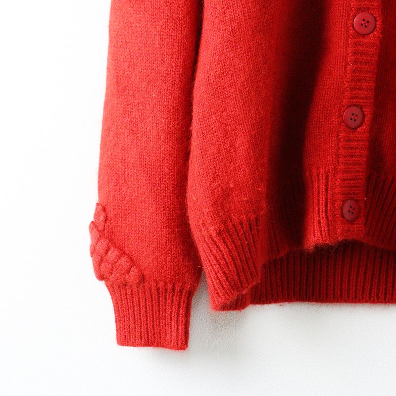 PINK HOUSE ケーブルニットカーディガン レッド PINK HOUSE ケーブルニットカーディガン レッド