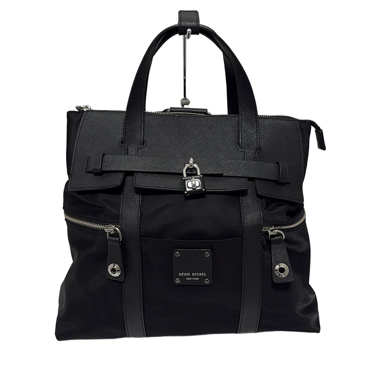 HENRI BENDEL ヘンリベンデル リュックサック 黒 2 way ストラップ着脱可 レザー
