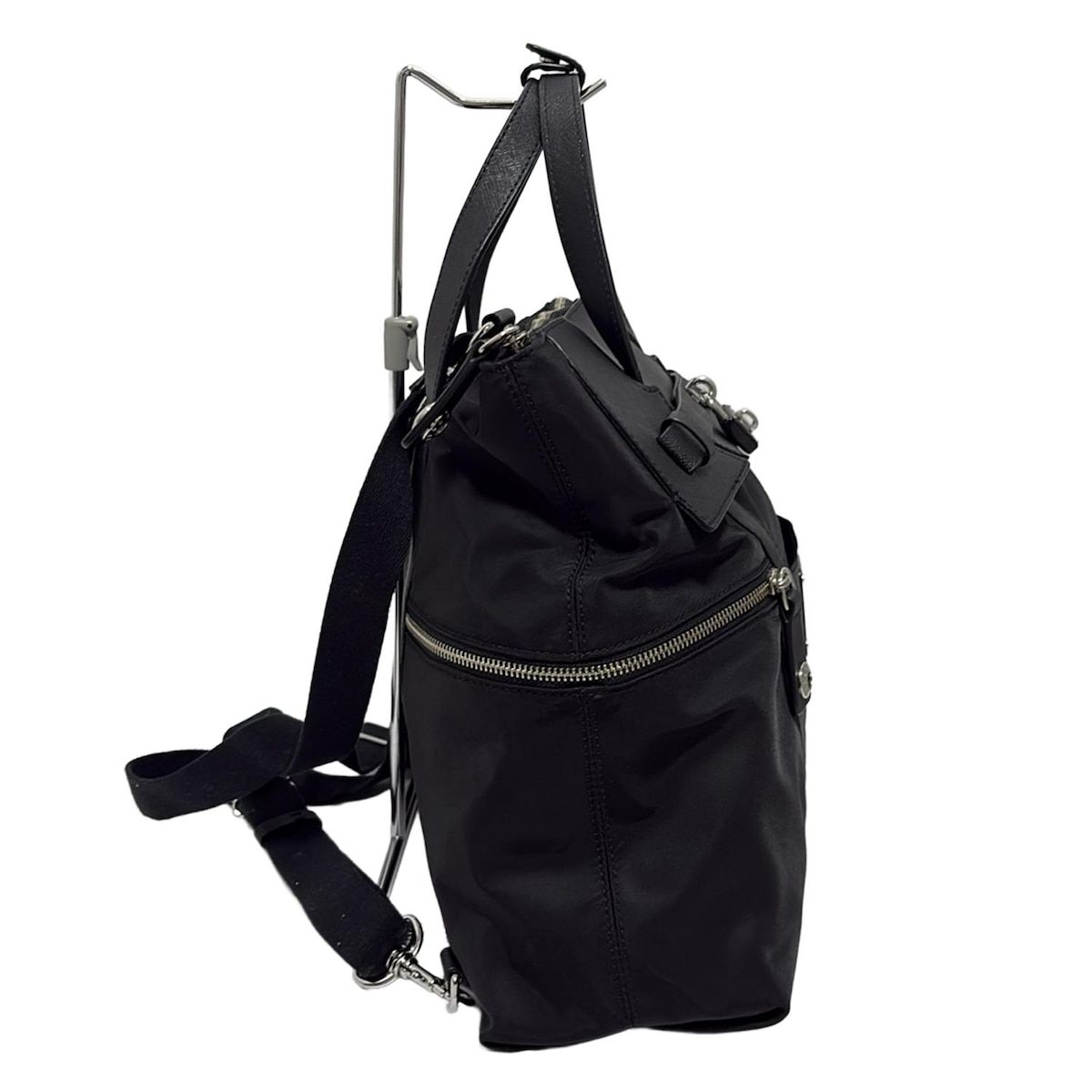 HENRI BENDEL ヘンリベンデル リュックサック - 黒 2 way ストラップ着脱可 レザー