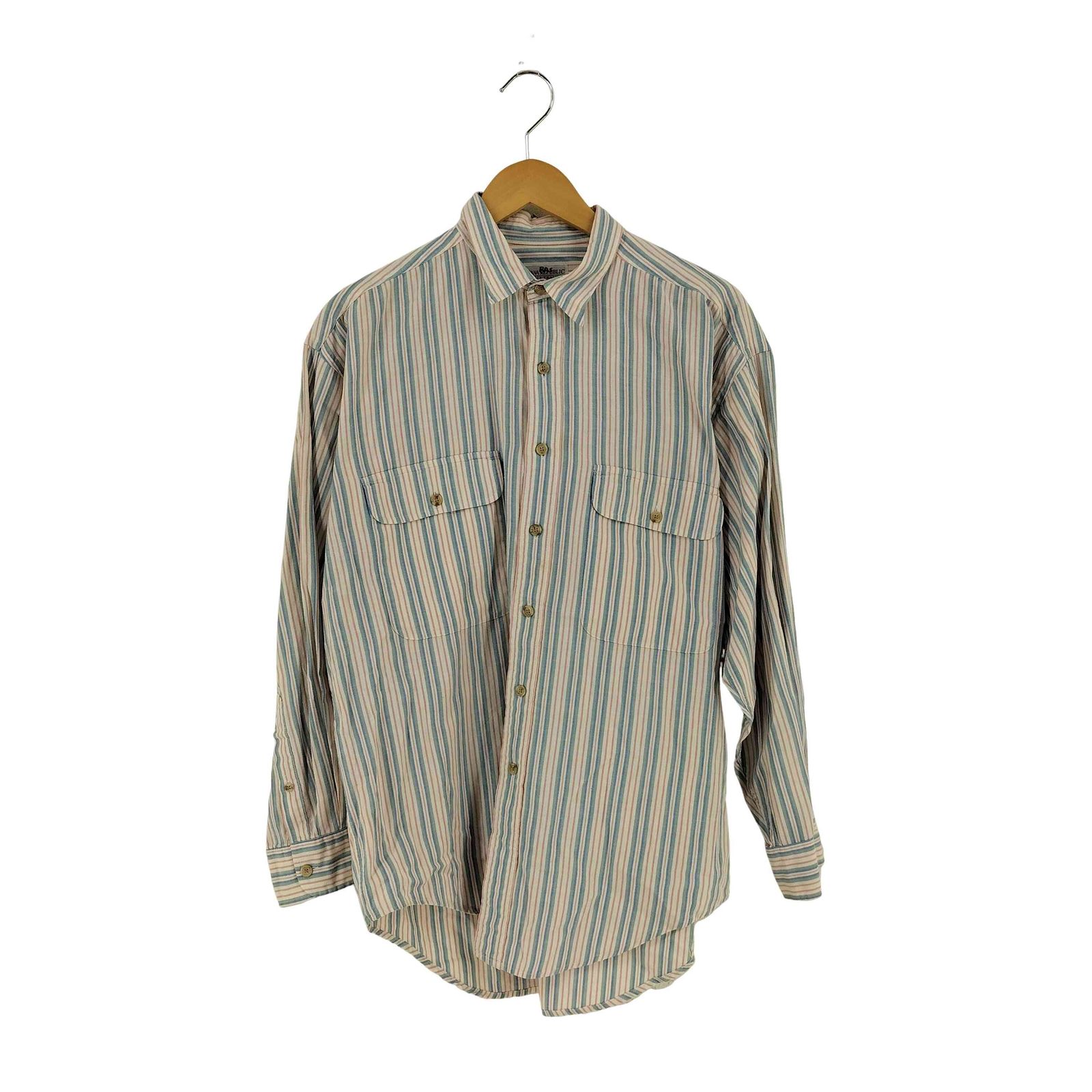 バナナリパブリック BANANA REPUBLIC 80s キャンデイストライプシャツ 