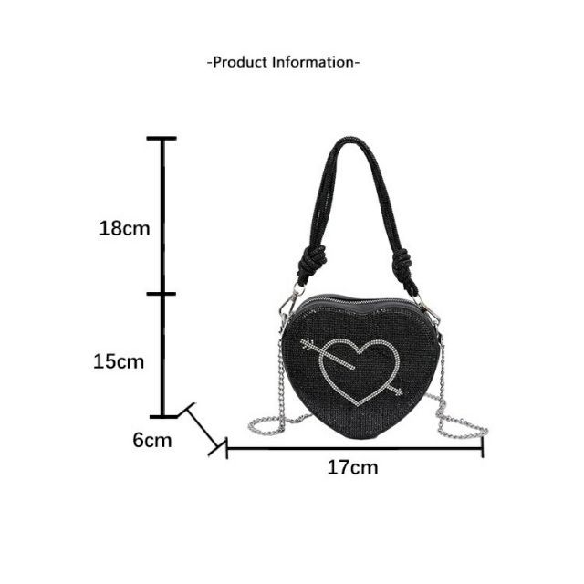 ハートのドール用ショルダー　メルカリショップス ハートのドール用ショルダー メルカリショップス