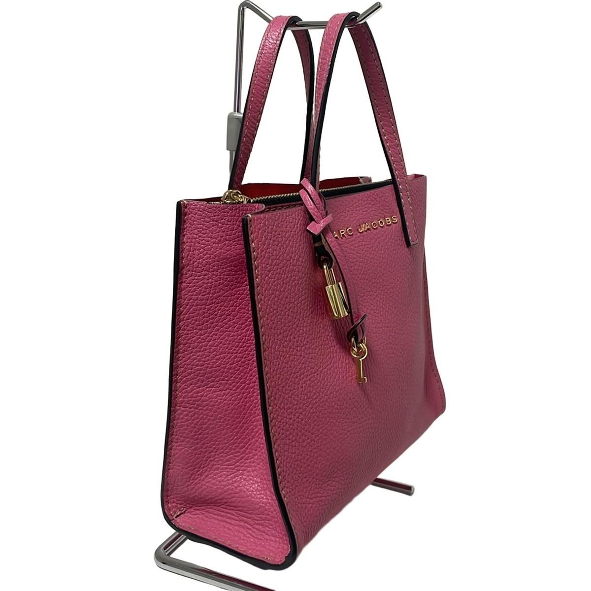 MARC JACOBS レザーピンク トートバッグ MARC JACOBS(マークジェイコブス) トートバッグ ザ グラインド ミニ