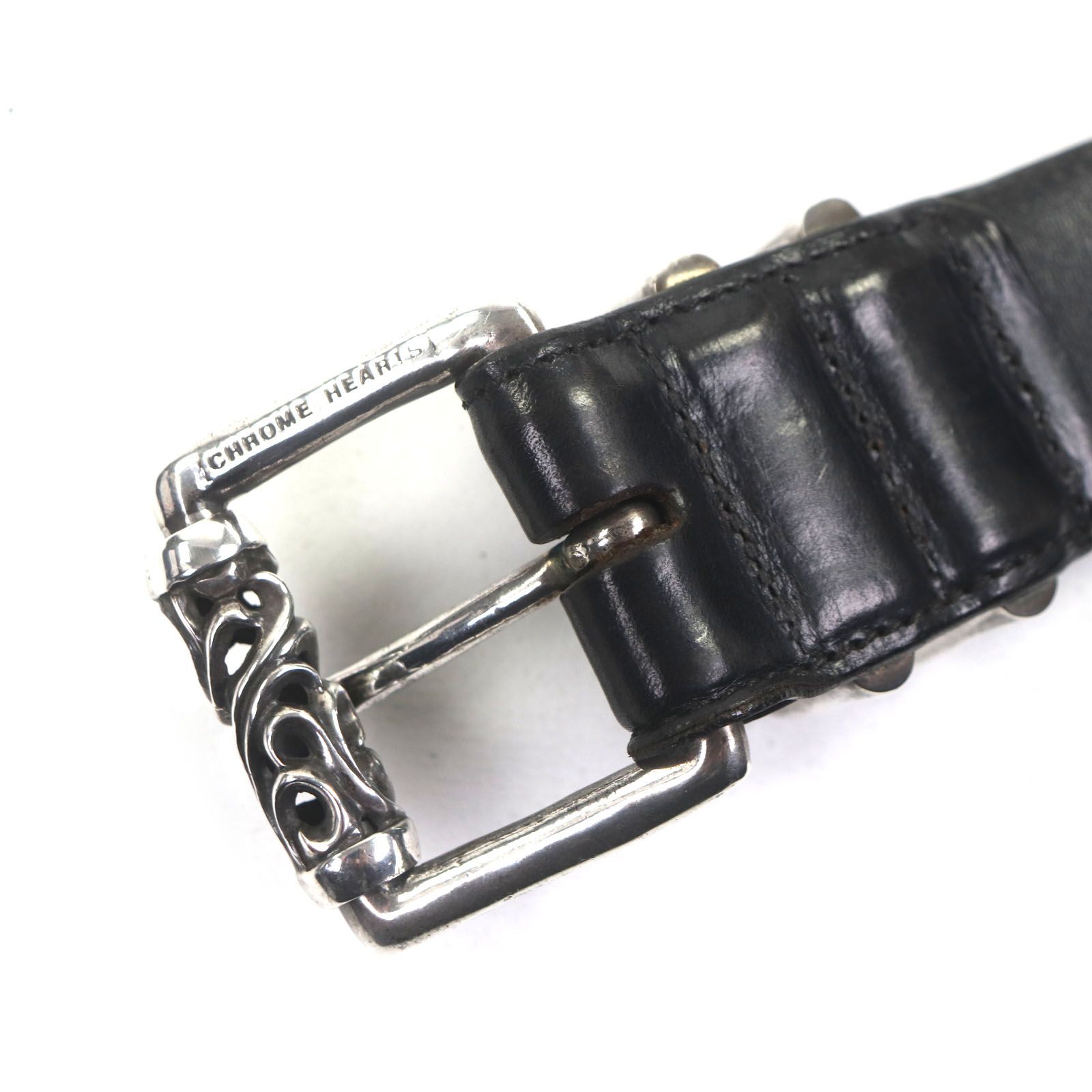良品▽CHROME HEARTS クロムハーツ 3PCローラー 925 ピンバックル