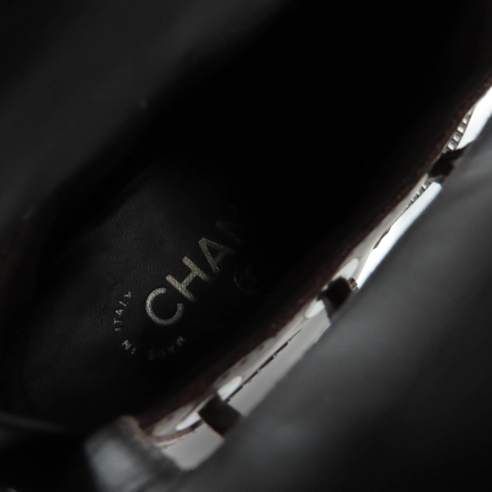 美品☆CHANEL シャネル G32251 ココマーク レザー切替デザイン ロング