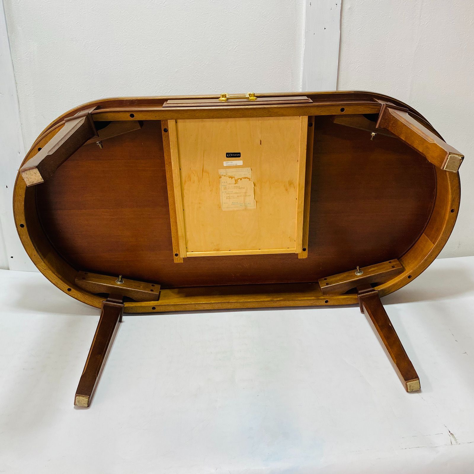 マルニ木工 maruni ローテーブル 引き出し付 センターテーブル 楕円