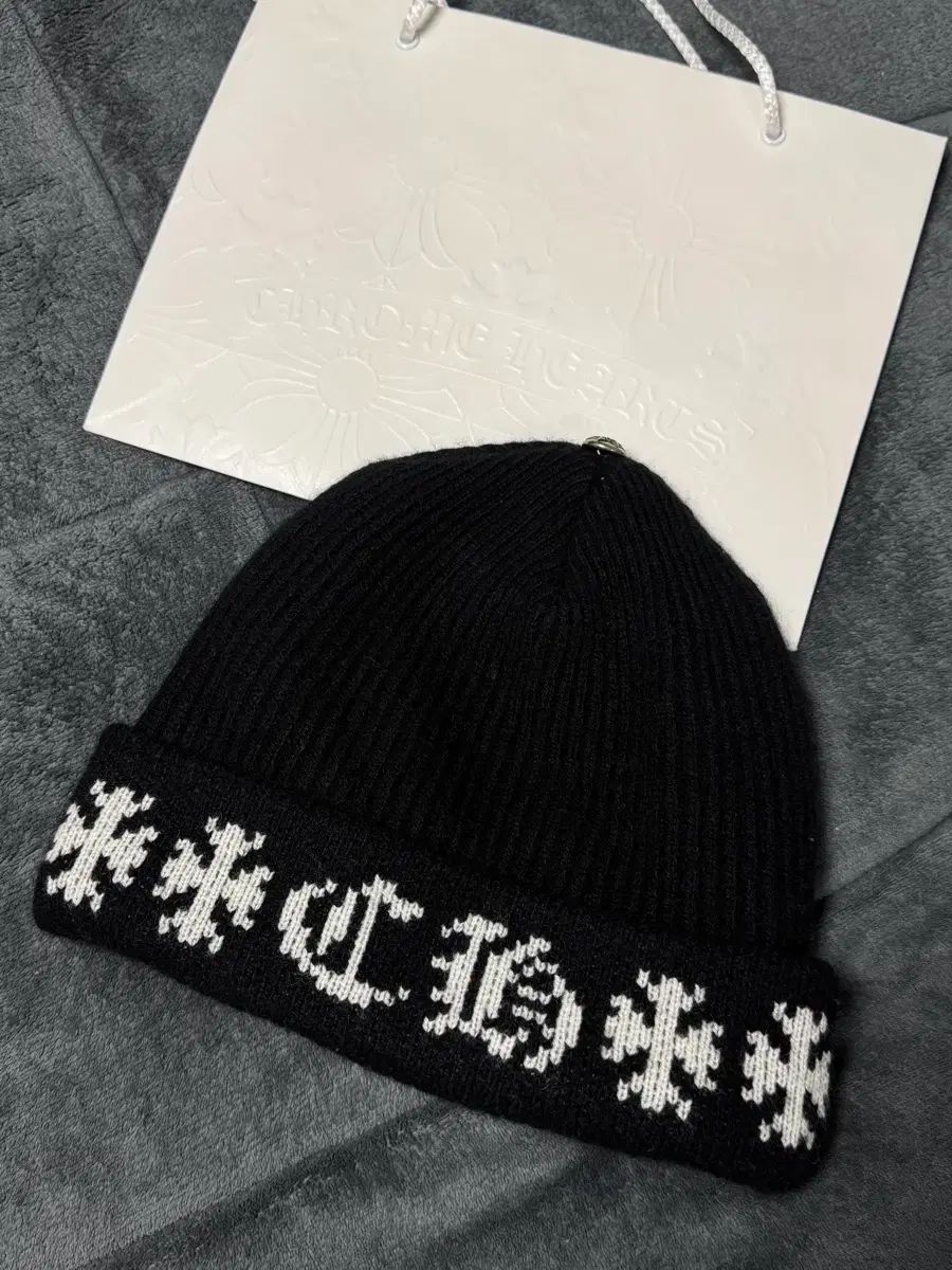 OS CHROME HEARTS BIG DADDY ビーニー ブラック