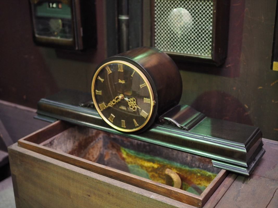 明治 Meiji 置き時計 実働 昭和中期 古録展 品番C 3085